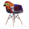 réplique de chaise rembourrée patchwork eames daw